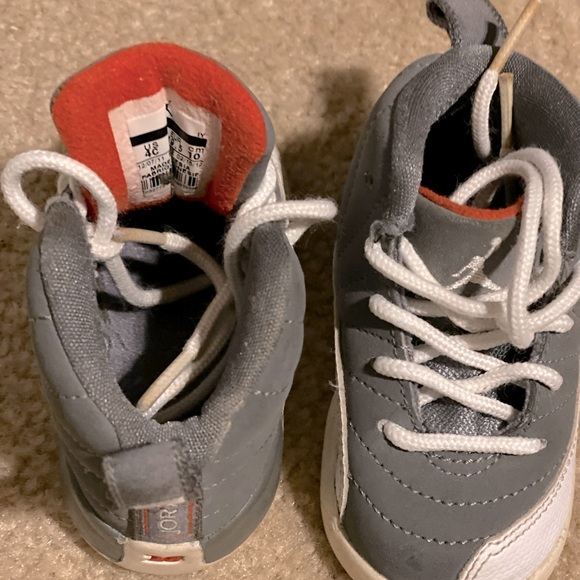 Retro Infant Jordan 12, some wear and tear (see pic)small scuff right shoe toe. - Picture 2 of 4